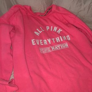 PINK SWEATSHIRT HARDLY WORN